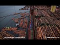 Eva Bulker loading logs in Prince Rupert, British Columbia, Canada.