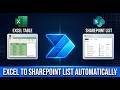 How to Automatically Sync Excel Data to SharePoint List Using Power Automate | Step by Step Tutorial