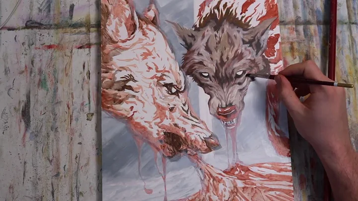 How to paint Odin's Wolves by Artist Sam Flegal