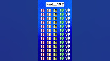 Find the number of 19🧐🧐#quiz #facts#iqtest #puzzle #upsc #riddles #test #shorts#find #maths #gk