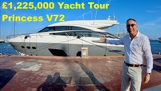 £1,225,000 Yacht Tour : 2013 Princess V72
