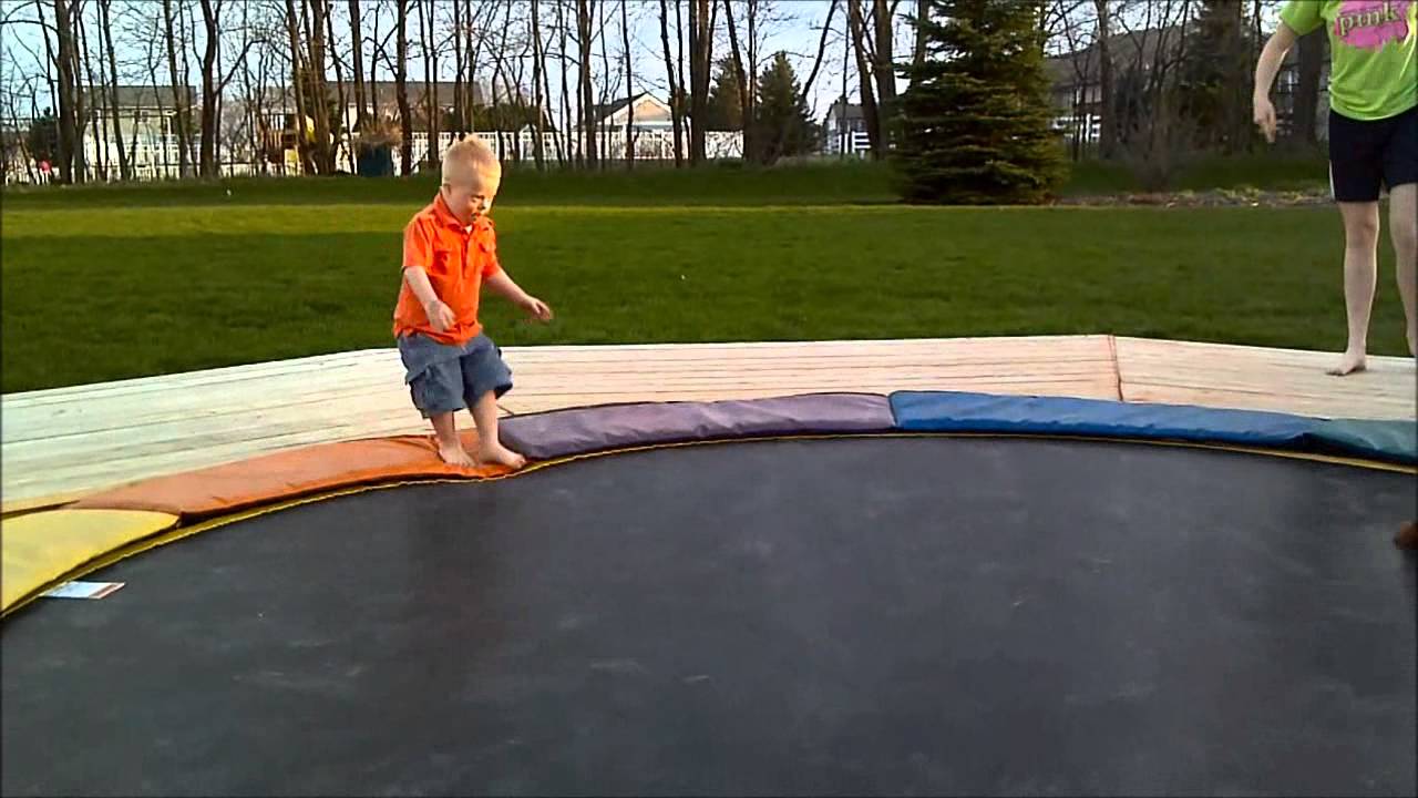 Toddler trampoline tricks YouTube