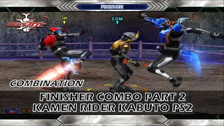 FINISHER COMBO PART 2 IN KAMEN RIDER KABUTO PS2
