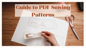 How to print and assemble a digital PDF sewing pattern