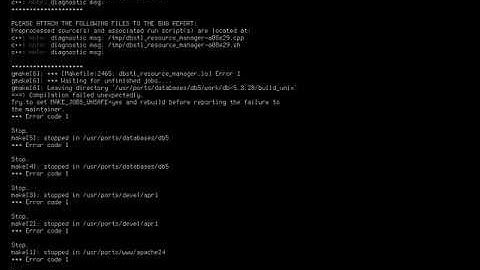 Corrección de un error de compilación en una instalación por ports