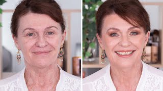 MAQUILLAGE PEAU MATURE / ASTUCES TEINT PARFAIT ET LUMINEUX / MAQUILLAGE DES YEUX SOUTENUS