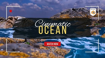 Blender Realistic Ocean & Rocks Scene | Procedural Water & 3D Environment Tutorial