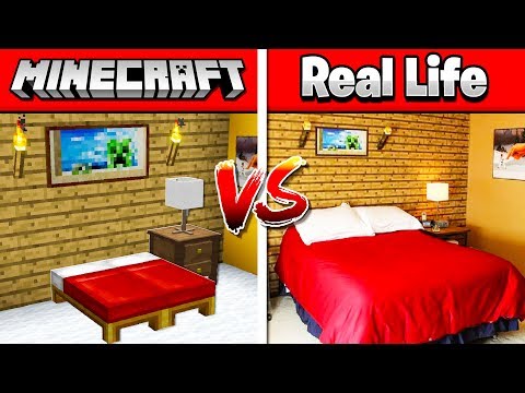 MINECRAFT ROOM vs MY REAL LIFE ROOM!