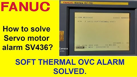How to SV436 Fanuc Alarm Servo