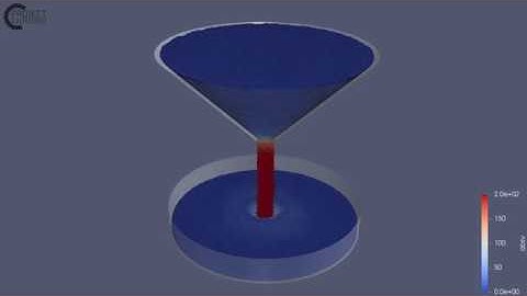 Chrono::Granular - Mass Flow Rate from a Hopper