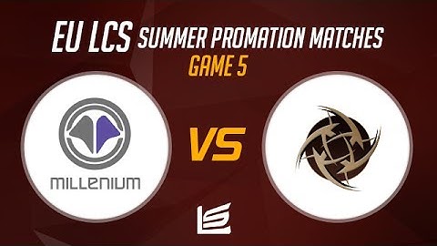 EU Summer Split Promotions 2014: Millenium vs Ninjas in Pyjamas Game 5