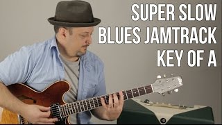Very Slow Blues Jamtrack In The Key of A - 12 Bar Blues Backing Track chords