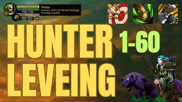 WoW Classic Hunter Leveling Guide 1-60 | Beast Mastery, Marksmanship & Survival