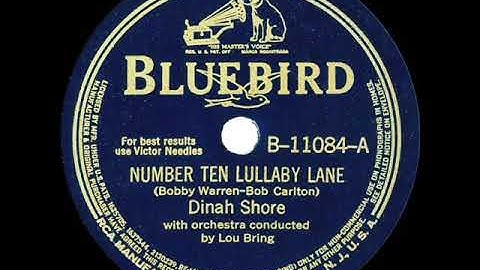 1941 Dinah Shore - Number Ten Lullaby Lane