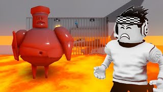 I Escaped From Roblox Barry's Rrison But The Floor is Lava!