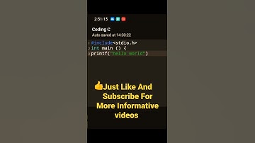 HOW To Print Hello World In C Programming || Hello World Print #shorts