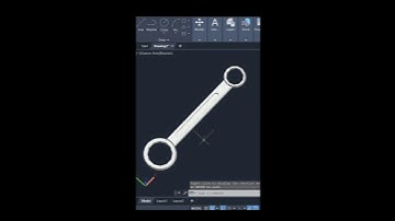 AutoCAD 3D Spanner #autocadshorts