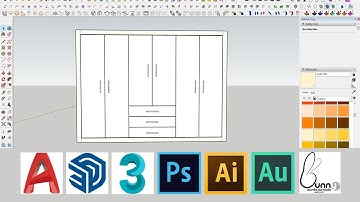 Vẽ tủ quần áo gỗ công nghiệp sketchup 2021 | Dựng tủ quần áo công nghiệp sketchup 2021
