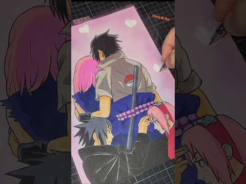 Sasusaku Artwork Sasuke Sakura Couple | #shorts #natuto