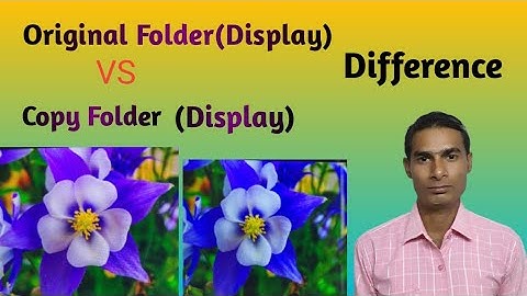 Original folder(display) vs Copy folder(display) Difference