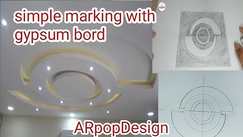 simple marking with gypsum bord false ceiling design By ARpopDesign