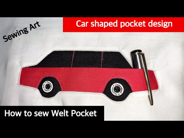 Sew a pocket for car papers - Special beginner's Pilot pocket 
