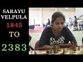 17yearold sarayu velpula jumps from 1845 to 2383 elo in just 2 months