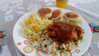 Pollo en coca-cola/Plato completo