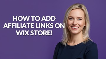 HOW TO ADD AFFILIATE LINKS ON WIX STORE! - Julia