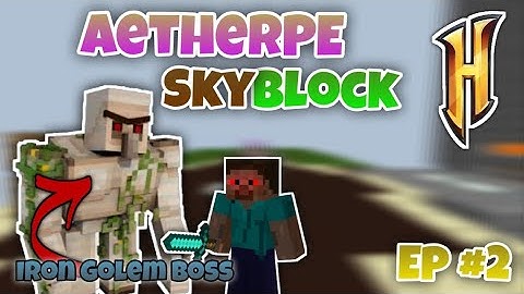 Playing On AetherPE The *BEST* Hypixel Like Skyblock Server - Episode 2 (Bedrock Edition)