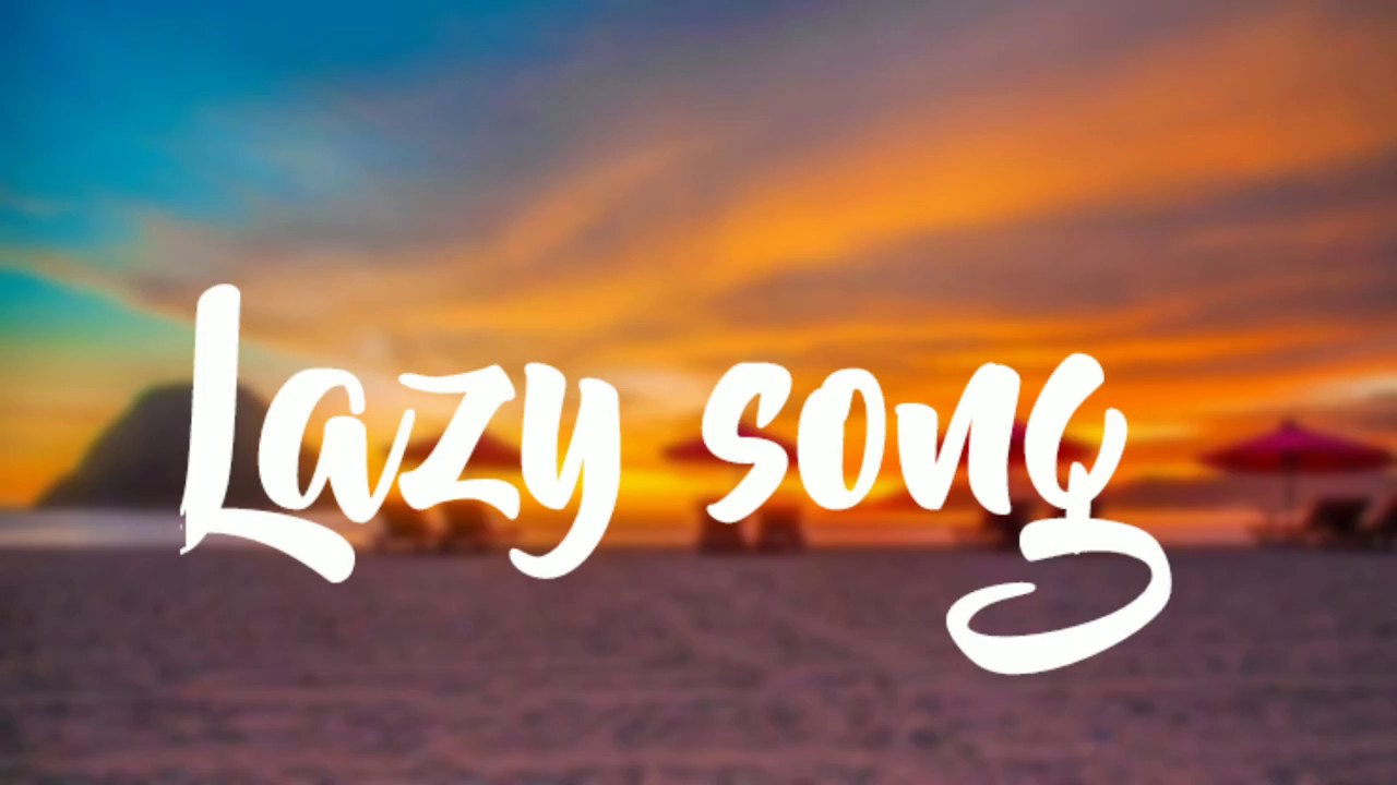 Bruno mars - lirik lagu Lazy song - YouTube