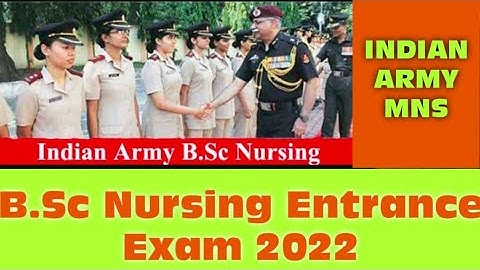 INDIAN ARMY MILITARY NURSING SERVICE APPLICATION FORM 2022 || B.Sc Nursing MNS Admission Form