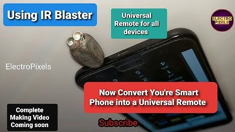 Turn Any Phone into Universal Remote Controller-DIY IR Blaster|Remote  for TV,AC, Projector etc...