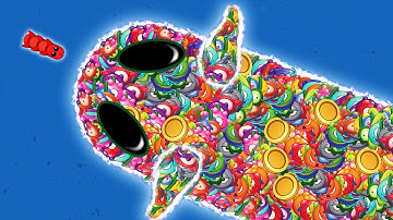 WORMSZONE.IO 001 SLITHER SNAKE TOP 01 / Epic World Record Worms Zone Best Gameplay! #35