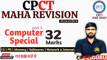 CPCT Maha Revision | Computer - Network & Internet | CPCT 1 Shot - Concepts + PYQs | CPCT 2024