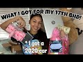 WHAT I GOT FOR MY 17th BIRTHDAY HAUL *I GOT A CAR*