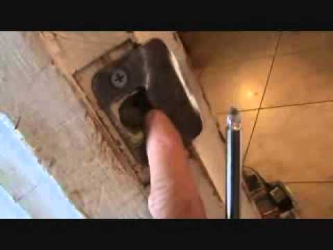 How to install a keyed entry locking door knob handle...Part 3