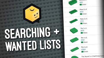 BrickLink: Finding Parts and Using Wanted Lists