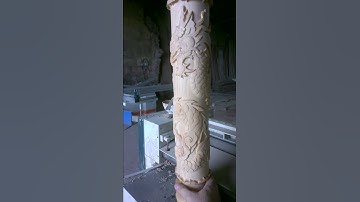 Thanh lý máy đục tượng CNC - Cột hoàn thiện điêu khắc bằng máy CNC