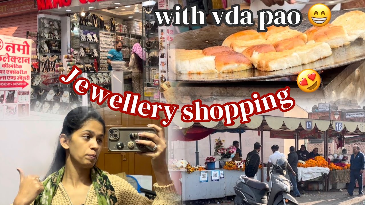 Hum toh chale pir se shopping karne😁|| Jaipur jewellery shopping 🛍️ 