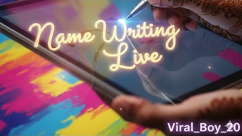 🔥 Name Writing Live ✨ | See Your Name in Beautiful Style!