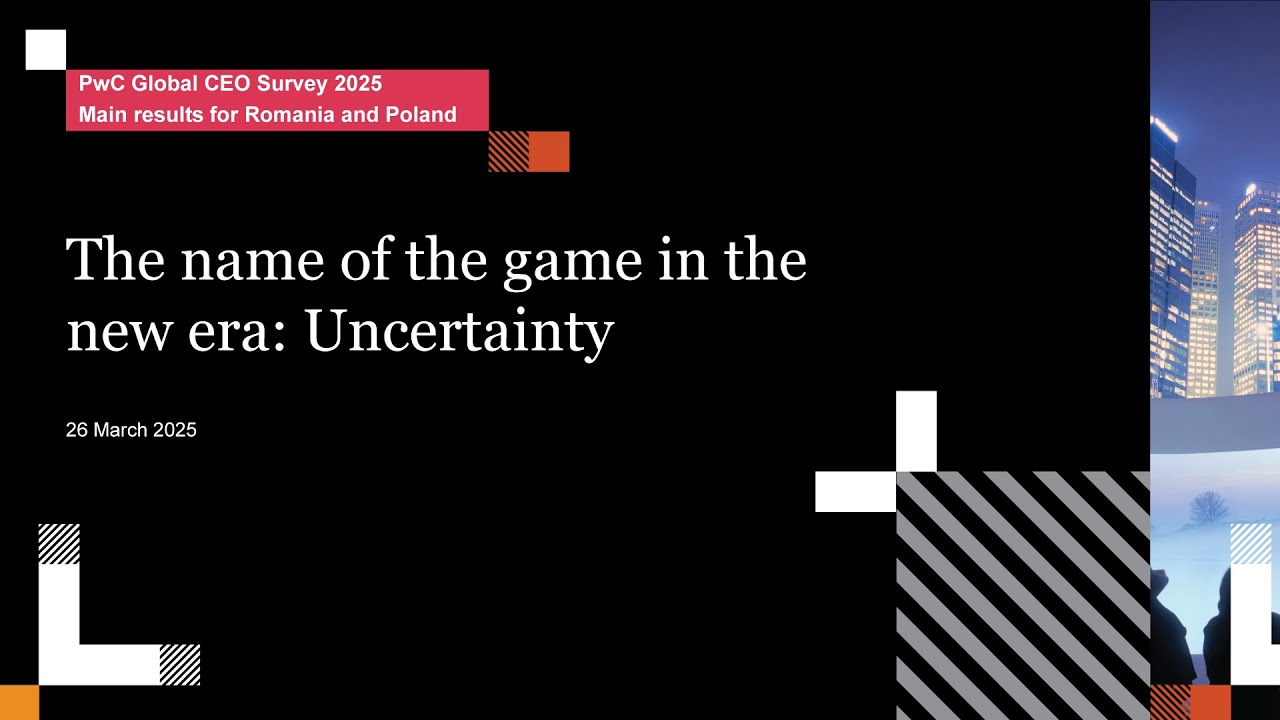 Evenimentul de lansare PwC CEO Survey 2025 pentru România - YouTube