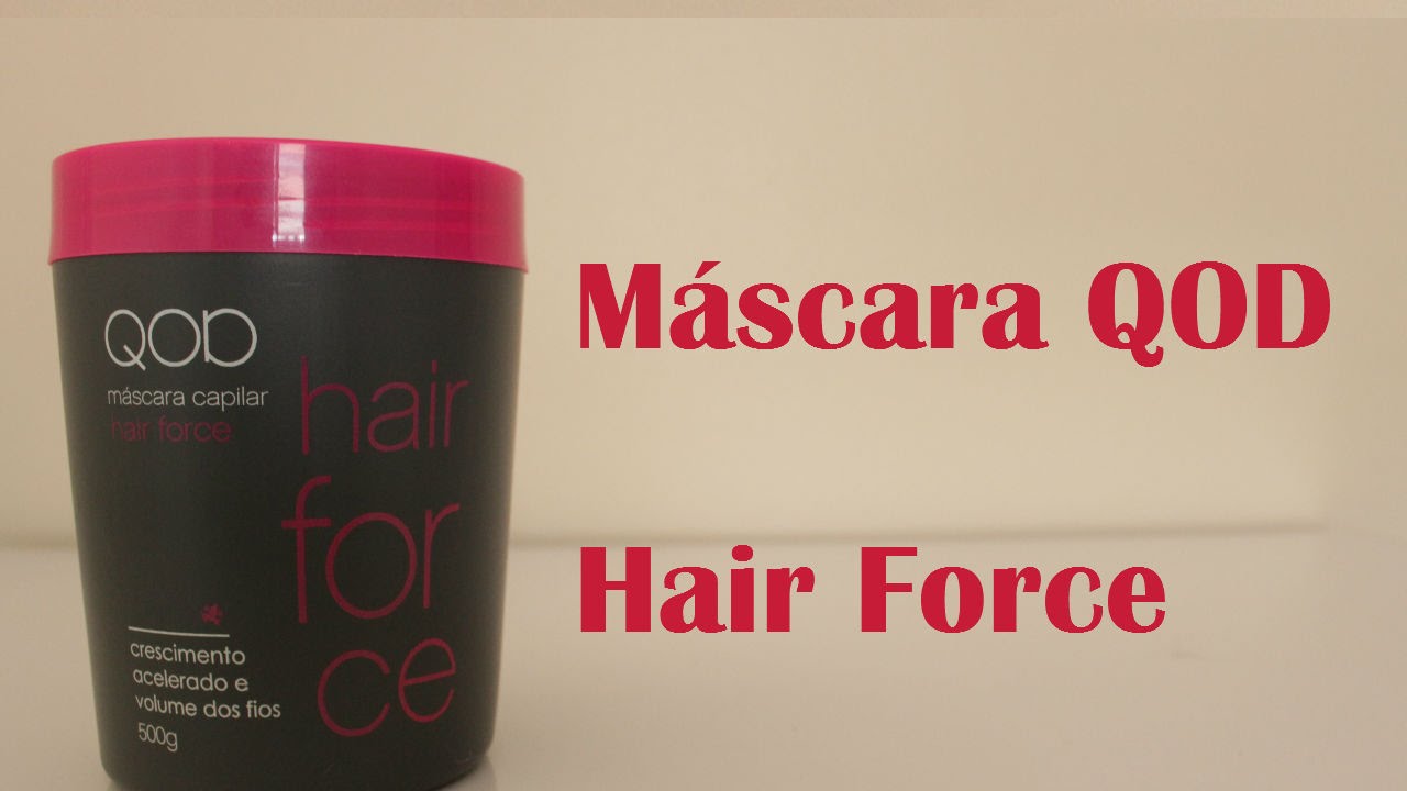 Máscara QOD Hair Force YouTube
