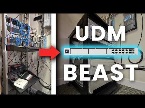 Network spaghetti to new MDF + Ubiquiti UDM Beast