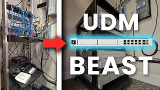 Network spaghetti to new MDF + Ubiquiti UDM Beast