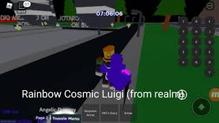 Showcase of Rainbow Cosmic Luigi from Realm (ABJ)