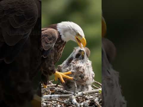 Mother Eagle Fights Off Deadly Spider Attack To Save It's Baby! #rescue #animals