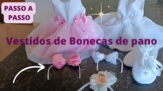 Como fazer vestido de boneca de pano com medidas