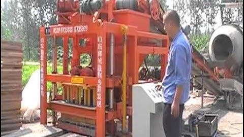 QTJ4 26C semi automatic concrete block machine