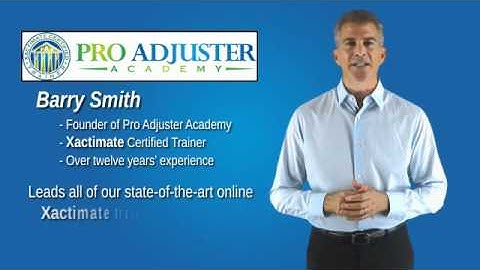Xactimate Virtual Classroom Training by Pro Adjuster Academy